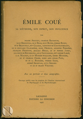 Afbeeldingen van Émile Coué, sa méthode, son esprit, son influence