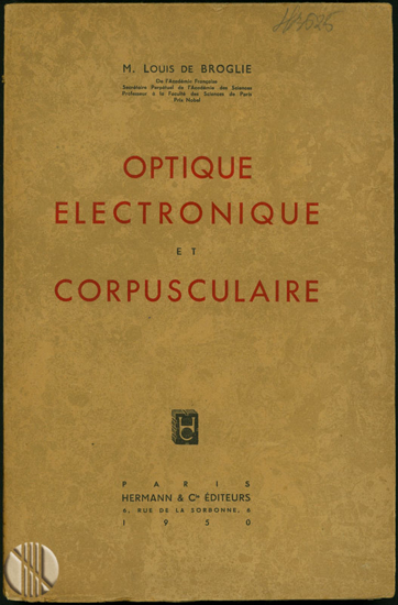 Picture of Optique Electronique Et Corpusculaire