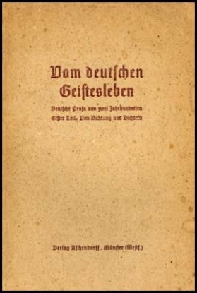 Picture of Vom deutschen Geistesleben