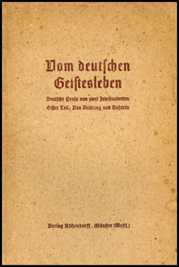Picture of Vom deutschen Geistesleben