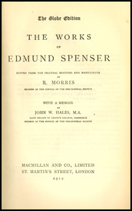 Picture of The Works Of Edmund Spenser