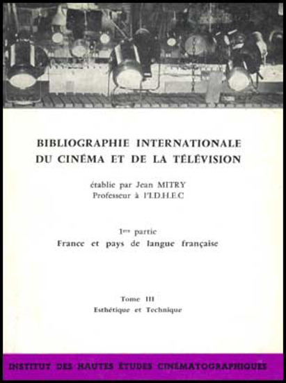 Picture of Bibliographie internationale du cinéma et de la télévision - Tome III