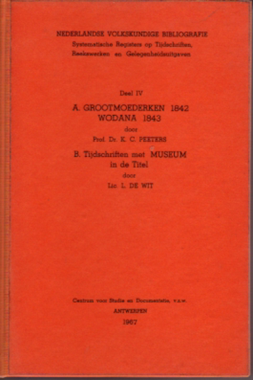 Picture of Nederlandse Volkskundige Bibliografie Deel IV