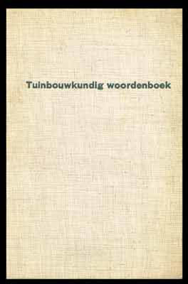 Picture of Tuinbouwkundig woordenboek in acht talen