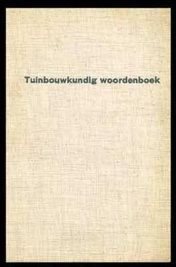 Picture of Tuinbouwkundig woordenboek in acht talen