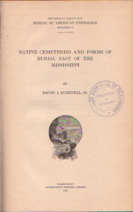 Picture of Native Cemeteries and Forms of Burial east of the Mississippi