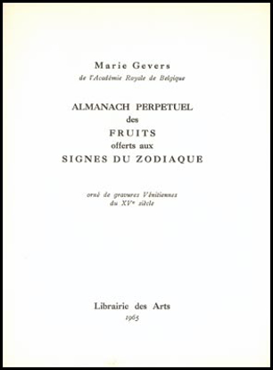 Picture of Almanach Perpetuel des Fruits offerts aux Signes du Zodiaque