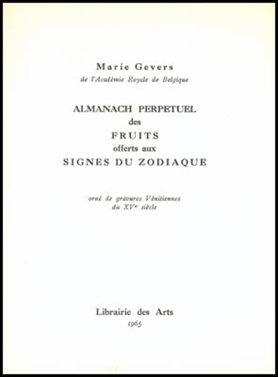 Image de Almanach Perpetuel des Fruits offerts aux Signes du Zodiaque