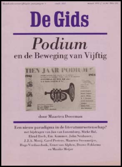 Image de De Gids. Jg. 154 nr 3. Podium en de Beweging van Vijftig, door Maarten doorman