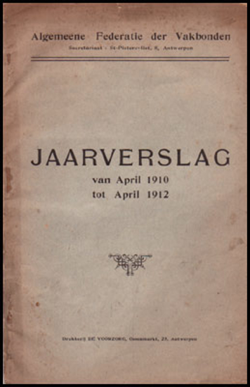 Image de Jaarverslag van April 1910 tot April 1912