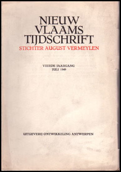 Picture of Nieuw Vlaams Tijdschrift. Vierde Jaargang volledig