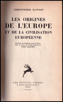Picture of Les Origines De L'Europe 