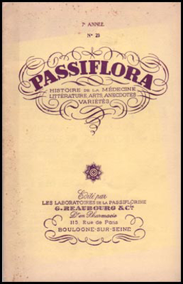 Picture of Passiflora. 7e Année No 23