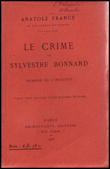 Image de Le crime de Sylvestre Bonnard, membre de l'institut