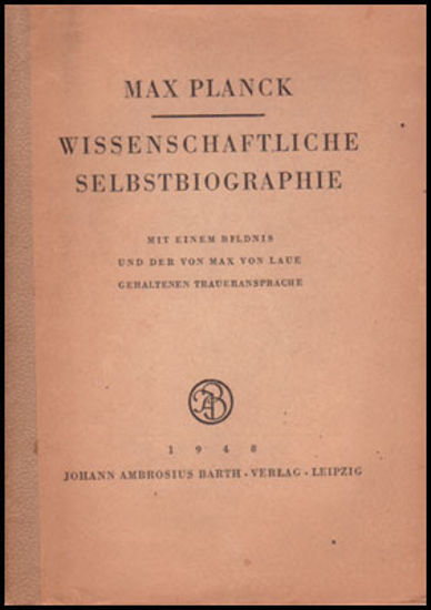 Image de Wissenschaftliche Selbstbiographie