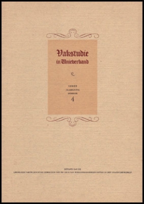Picture of Vakstudie in Unieverband. Jg. 3 Nr 4
