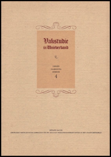 Picture of Vakstudie in Unieverband. Jg. 3 Nr 4