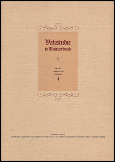 Picture of Vakstudie in Unieverband. Jg. 3 Nr 4
