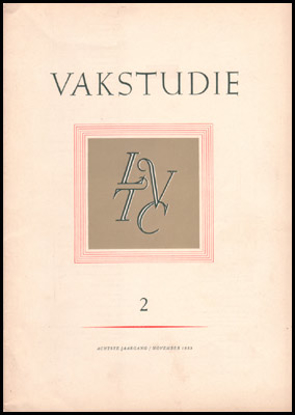Image de Vakstudie. Jg. 8 Nr. 2