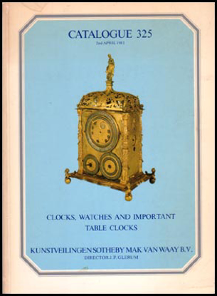 Afbeeldingen van Clocks, Watches And Important Table Clocks