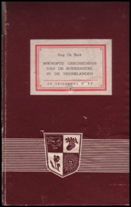 Picture of Beknopte geschiedenis van de boekhandel in de Nederlanden