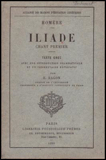 Image de Iliade Chant Premier