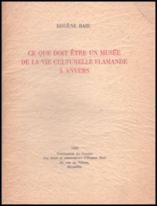 Image de Ce que doit être un musée de la vie culturelle flamande à Anvers