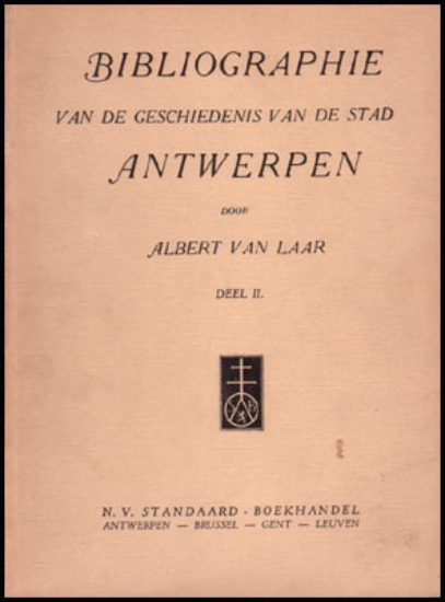 Image de Bibliographie Van De Geschiedenis Van De Stad Antwerpen