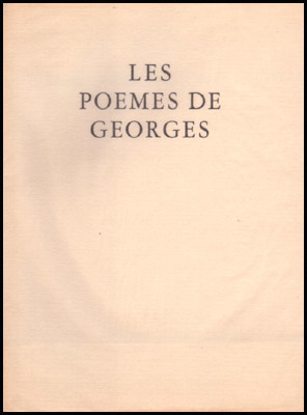 Picture of Les Poemes De Georges
