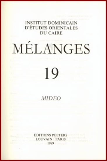 Image de Mélanges. Mideo 19