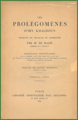 Picture of Les Prolégomènes d'Ibn Khaldoun. 1re Partie