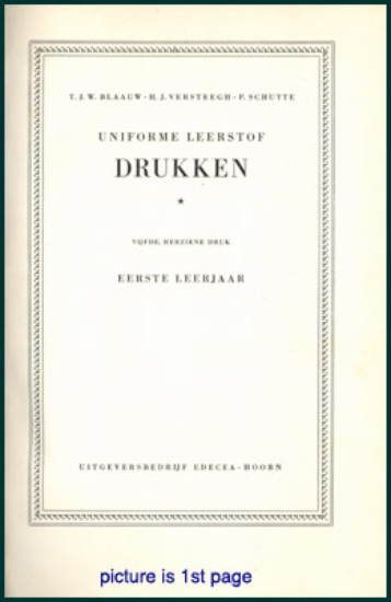 Picture of Uniforme Leerstof Drukken leerjaar 1+2+3+4