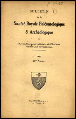 Picture of BULLETIN de la Société Paléontologique et Archéologique de Charleroi. 26me Année.