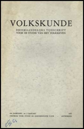 Picture of Volkskunde. Jg 84, nr.2