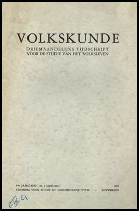 Picture of Volkskunde. Jg 84, nr.2