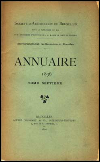 Picture of Annuaire de la societé royale de archeologie de Bruxelles, tome VII