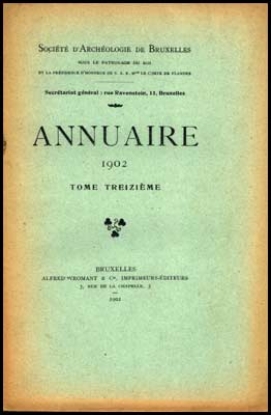 Picture of Annuaire de la societé royale de archeologie de Bruxelles, tome XIII