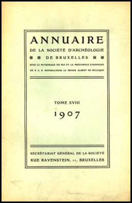 Picture of Annuaire de la societé royale de archeologie de Bruxelles, tome XVIII