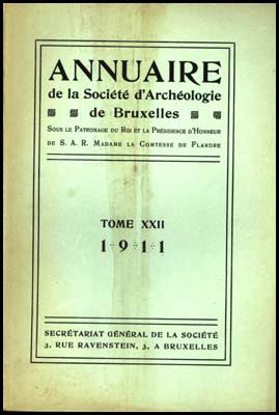 Picture of Annuaire de la societé royale de archeologie de Bruxelles, tome XXII