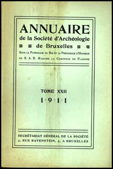 Picture of Annuaire de la societé royale de archeologie de Bruxelles, tome XXII