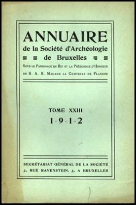 Picture of Annuaire de la societé royale de archeologie de Bruxelles, tome XXIII