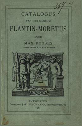 Picture of Catalogus van het Museum Plantin-Moretus