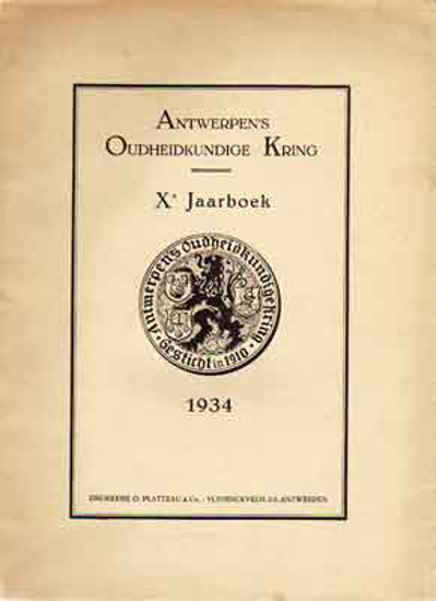Picture of Antwerpen's Oudheidkundige Kring - Xe Jaarboek