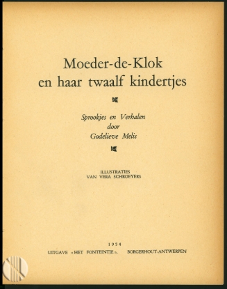 Image de Moeder-de-Klok en haar twaalf kindertjes. Sprookjes en Verhalen. Illu Vera Schroeyers