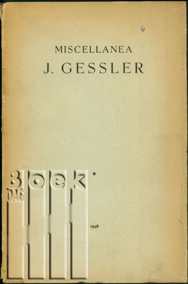 Picture of Miscellanea J. Gessler
