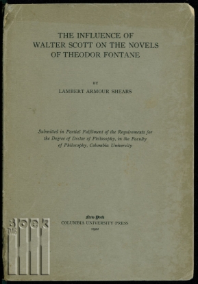 Picture of The Influence of Walter Scott on the Novels of Theodor Fontane