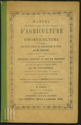 Afbeeldingen van Manuel élémentaire et pratique d`agriculture et d`horticulture