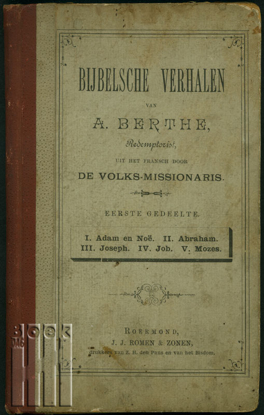 Picture of Bijbelsche Verhalen. Eerste gedeelte