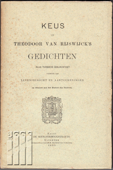 Picture of Keus uit Theodoor Van Rijswijck's Gedichten