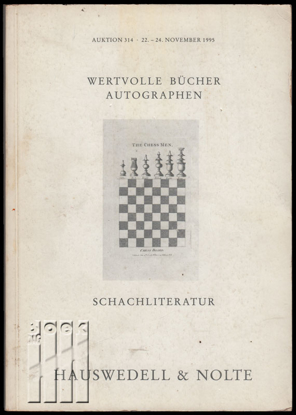 Afbeeldingen van Wertvolle Bücher und Autographen des 15.-20. Jahrhunderts - Schachliteratur